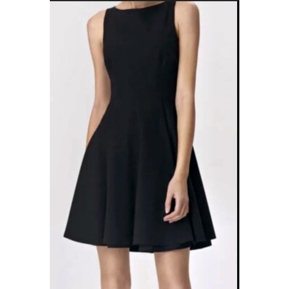 SPANX The Perfect Sleeveless Fit & Flare Mini Dress Classic Black Womens Size XS